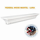 LHX Federal Wood Mantel Luna
