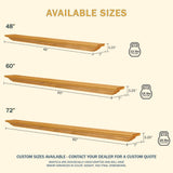 LHX Honey Oak Pendleton Wood Mantel Sizes