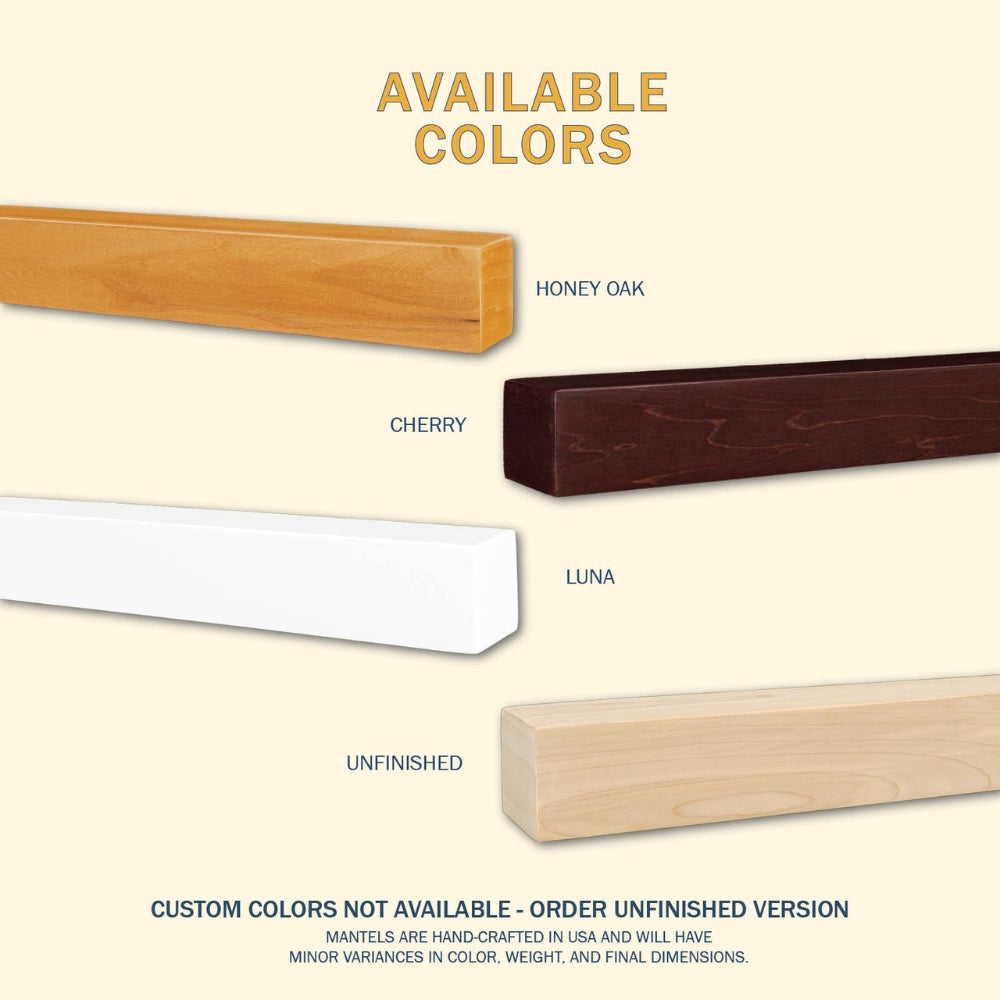 LHX Horizon Wood Mantel Colors