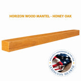 LHX Horizon Wood Mantel Honey Oak