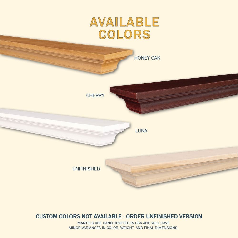 LHX Kenton Wood Mantel Colors