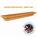 LHX Kenton Wood Mantel Honey Oak