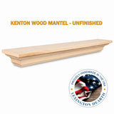 LHX Kenton Wood Mantel Unfinished