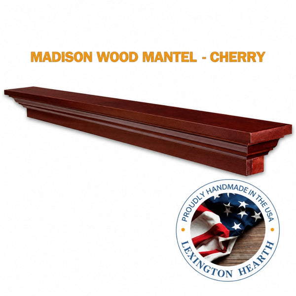 LHX Madison Wood Mantel Cherry