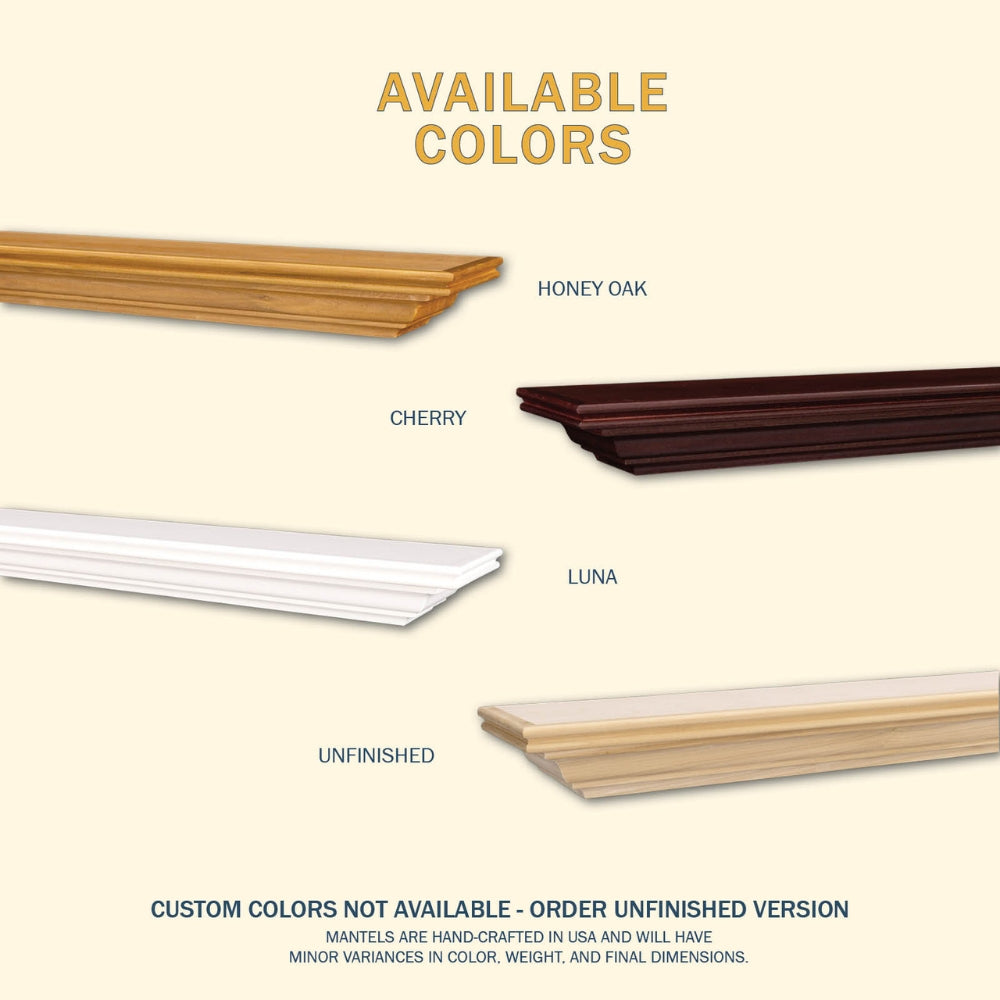 LHX Pendleton Wood Mantel Colors