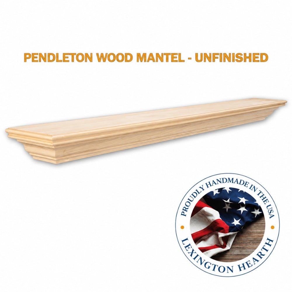 LHX Pendleton Wood Mantel Unfinished