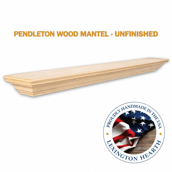 LHX Pendleton Wood Mantel Unfinished