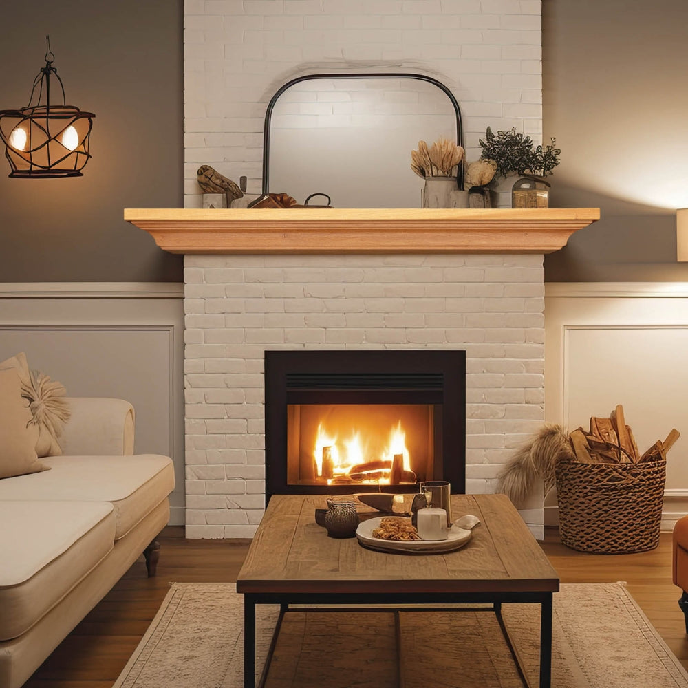 LHX Woodford Wood Mantel Indoor Image