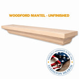 LHX Woodford Wood Mantel Unfinished