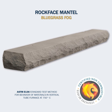 Rockface Mantel in Bluegrass Fog