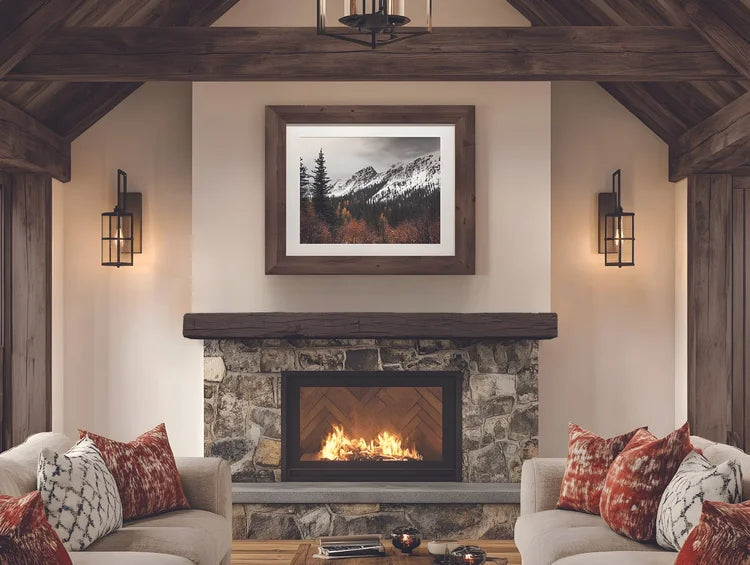 LXH Smokehouse Mantel Roasted Chestnut Indoor