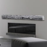 Lexington Hearth Half-Round Sleeper Concrete Faux Wood Mantel Shelf