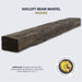 hayloft beam mantel in maduro