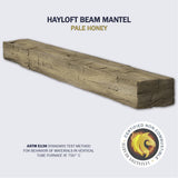 hayloft beam mantel in pale honey