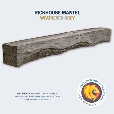 Rickhouse Mantel in Weathered Grey