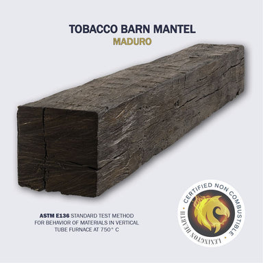 tobacco barn mantel in maduro