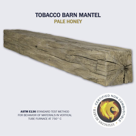 tobacco barn mantel in pale honey