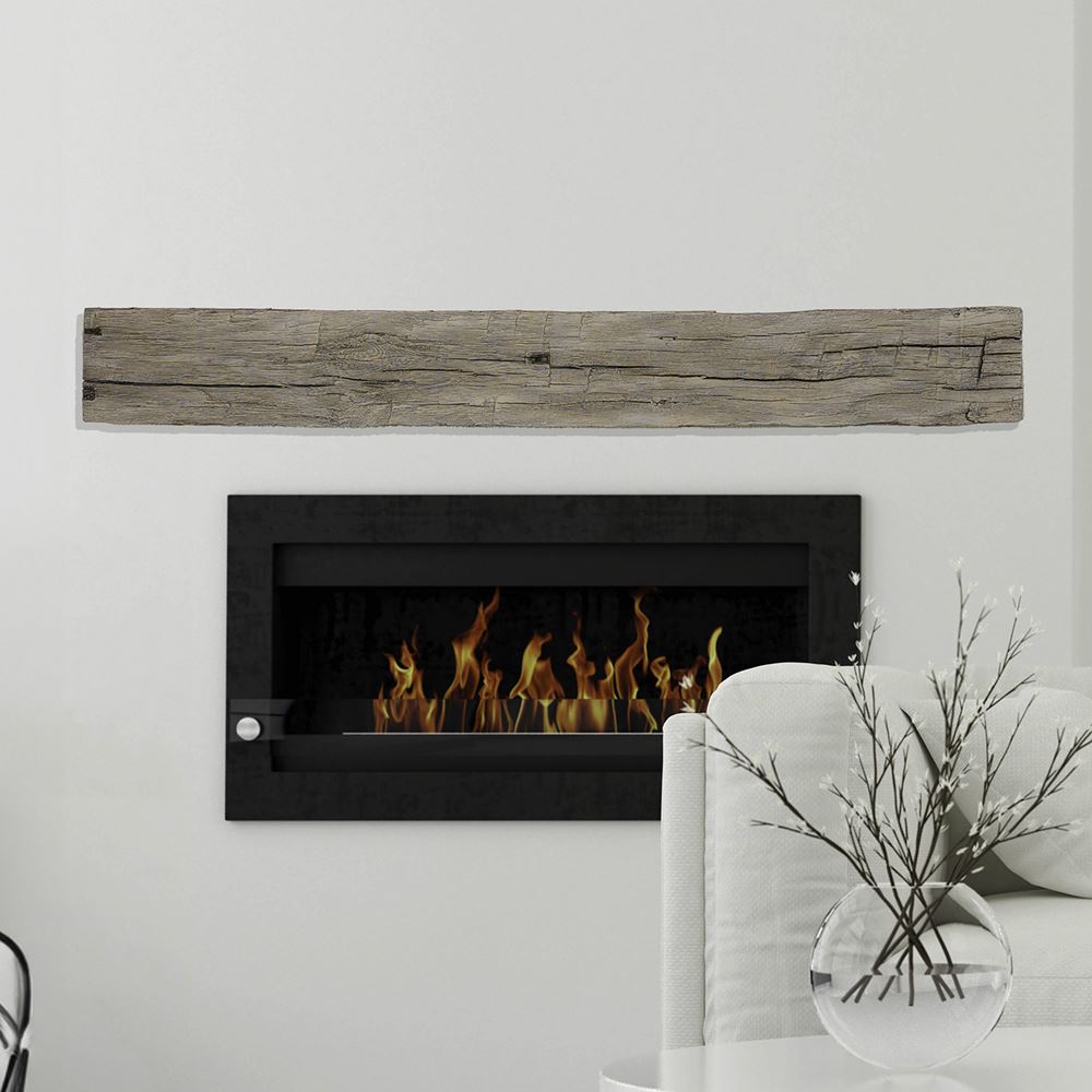 Lexington Hearth Tobacco Barn Concrete Faux Wood Mantel Shelf