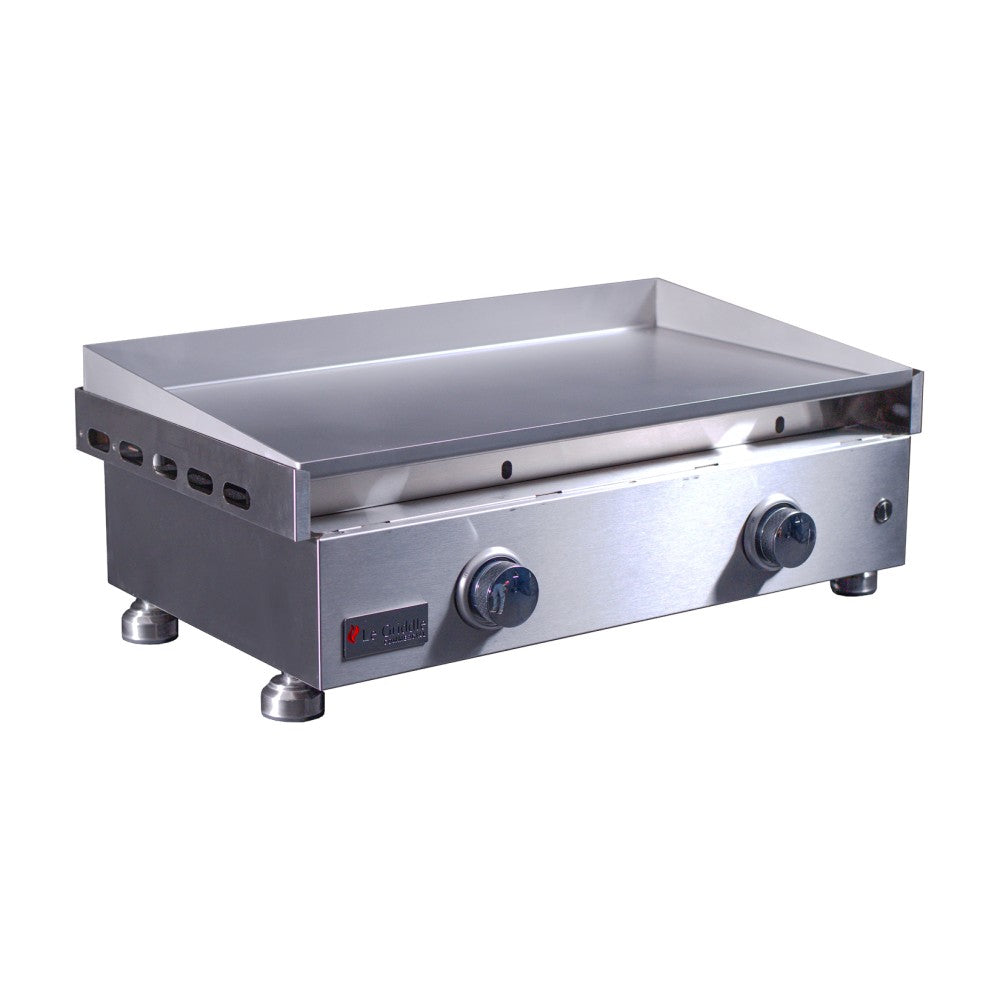 Le Griddle Commercial Series 75 30-Inch 2-Burner Built-In Gas Griddle - 3mm Plate Side View