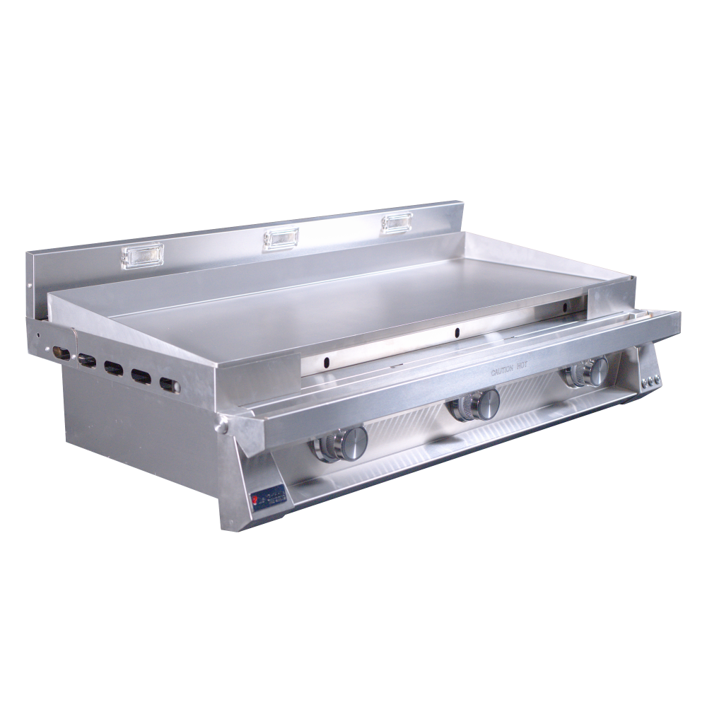 Le Griddle Pro Series 105 41-Inch 3-Burner Built-In Gas Griddle Side View