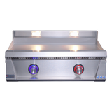 Le Griddle Pro Series 75 30-Inch 2-Burner Built-In Gas Griddle - 3mm Plate with Lights and Valve ON-OFF