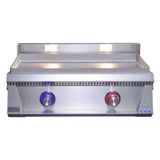 Le Griddle Pro Series 75 30-Inch 2-Burner Built-In Gas Griddle - 6mm Plate with Lights and Valve ON-OFF