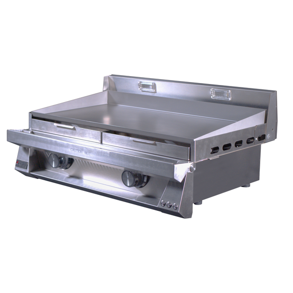 Le Griddle Pro Series 75 30-Inch 2-Burner Built-In Gas Griddle in 3mm Plate Side View