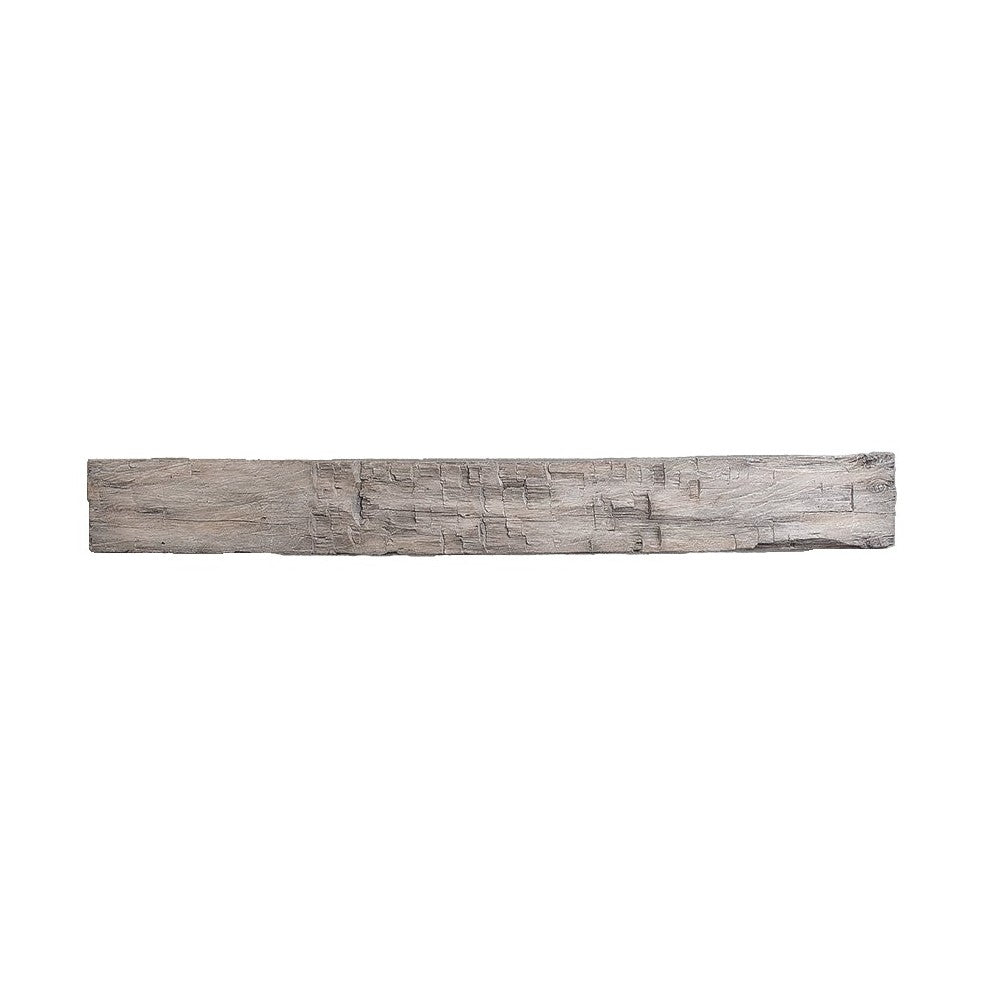 Lexington Hearth Farmhouse Rustic Mantel in Weathered Grey