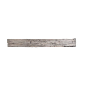 Lexington Hearth Farmhouse Rustic Mantel in Weathered Grey