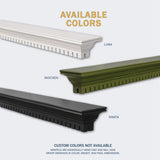 Lexington Hearth Federal Concrete Faux Wood Mantel Shelf Available Color