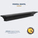 Lexington Hearth Federal Concrete Faux Wood Mantel Shelf in Raven