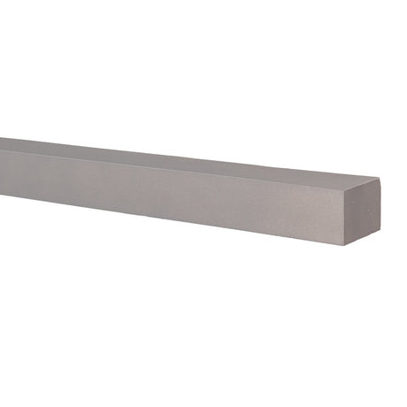 Lexington Hearth Horizon 4-Inch Depth Concrete Faux Wood Mantel Shelf in Mystic Gray
