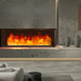 Litedeer Homes Mercury Vapor Fireplace Casette in a sleek minimalist living room