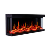 Litedeer Homes WarmCastle 3-Sided Smart Electric Fireplace Side View