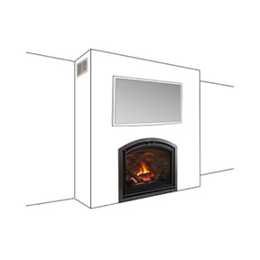 Majestic Passive Heat Vent Side Discharge Trim Kit for Vented Gas Fireplace - front view