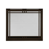 Majestic 36-Inch Contemporary Rectangular Door Overlap Front in Black