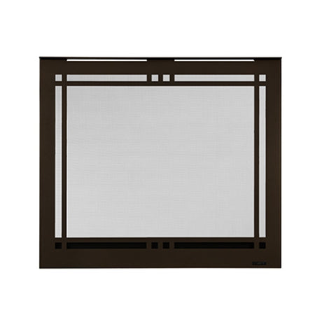Majestic 36-Inch Contemporary Rectangular Door Overlap Front in Black