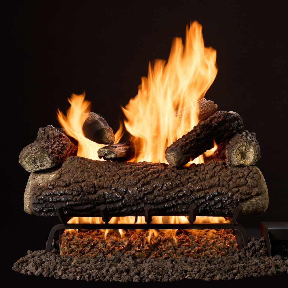 Majestic Classic Series Vented Gas Log Set in Timberland Oak - front view