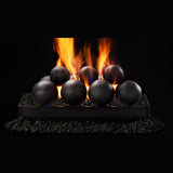 Majestic Contemporary Series Direct Vent Gas Burner with Cannon Balls