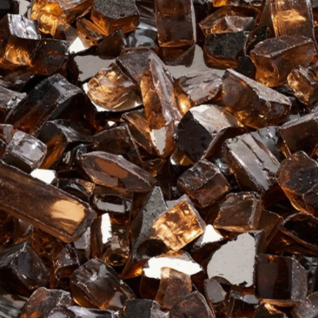 Majestic Crushed Glass Media in Copper Embers