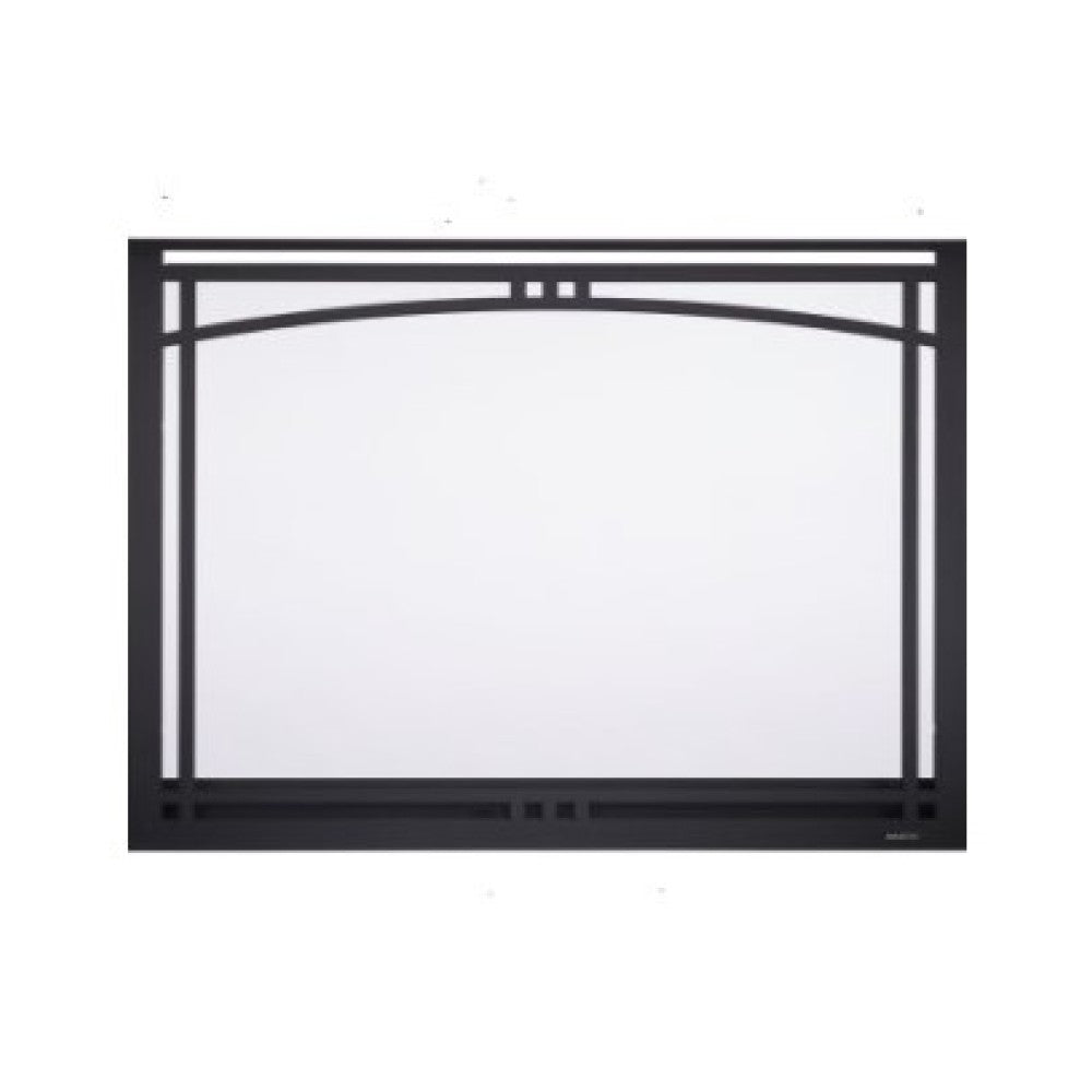 Majestic Manor Arched Overlap Fit Front with ClearVue Mesh in Black