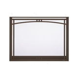 Majestic Manor Arched Overlap Fit Front with ClearVue Mesh in New Bronze