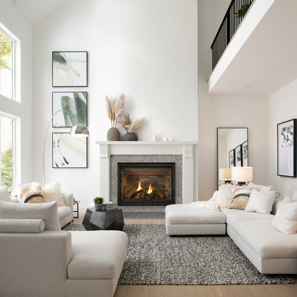 Majestic Meridian 42-Inch Linear Vented Gas Fireplace Lifestyle View