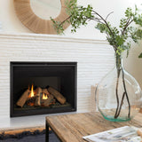 Majestic Meridian 42-Inch Linear Vented Gas Fireplace with Ventura Front