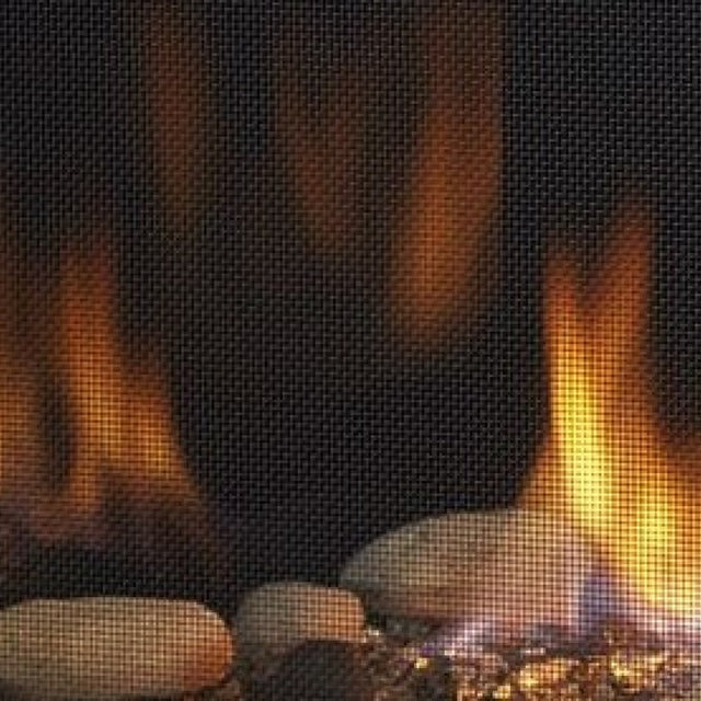 Majestic Reflective Black Glass Panel for Quartz Platinum Vented Fireplace