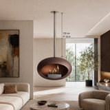 Mocca-Polished Steel Pole 120 cm 47.24 in 800185