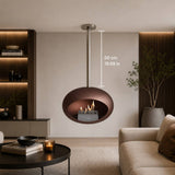 Mocca-Polished Steel Pole 50 cm 19.69 in 800183