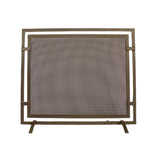 Modern Blaze Double Frame Steel Fireplace Screen
