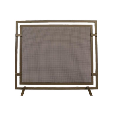 Modern Blaze Double Frame Steel Fireplace Screen