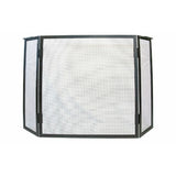 Modern Blaze 3-Panel Steel Fireplace Screen